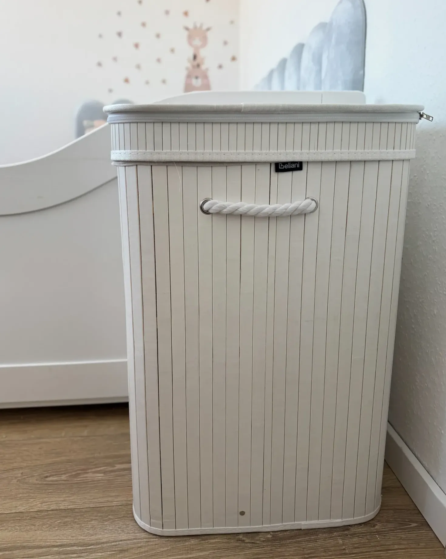 Cesto per la biancheria KALUTARA Bambù Bianco 72 L