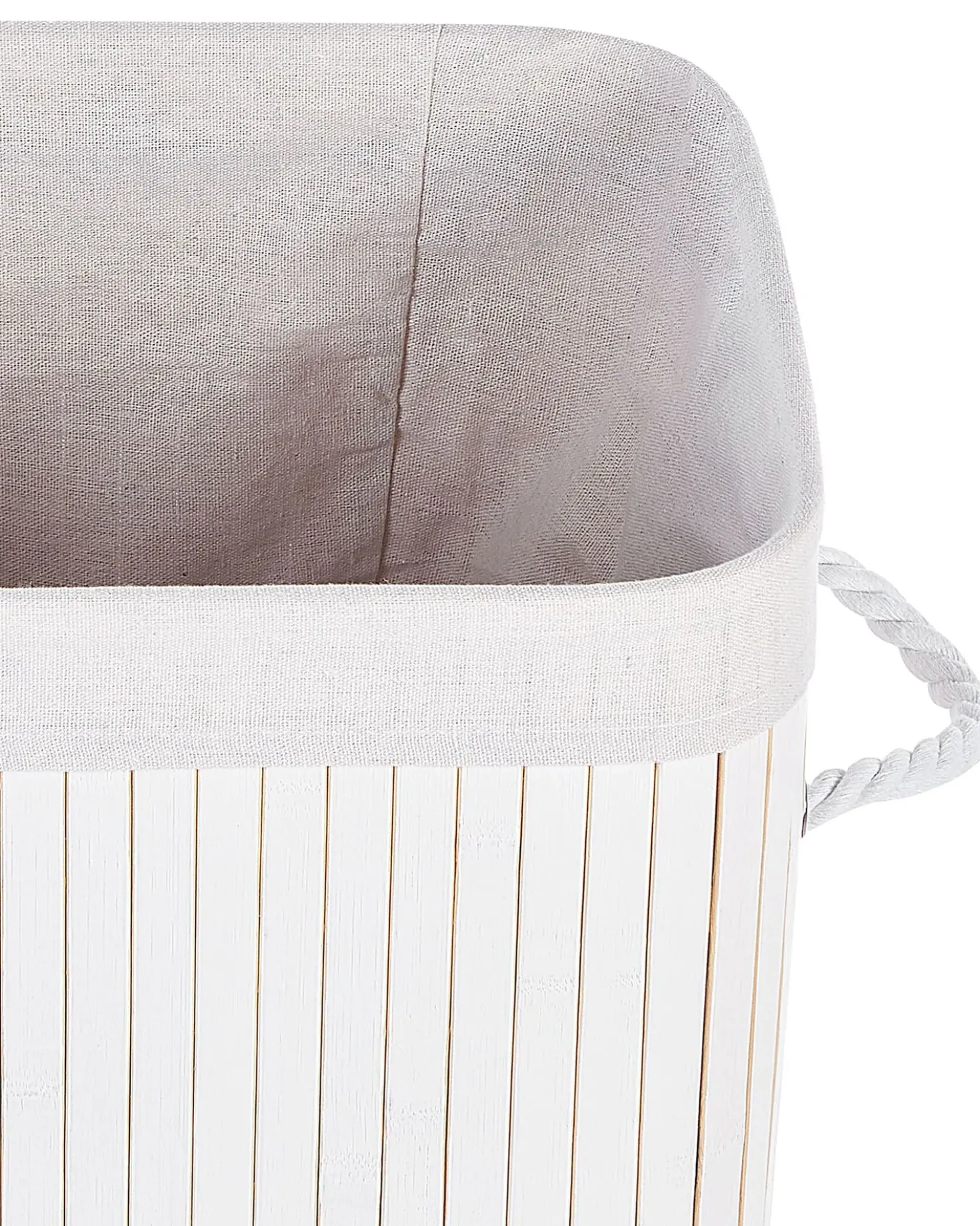 Cesto per la biancheria KOMARI Bambù Bianco 72 L