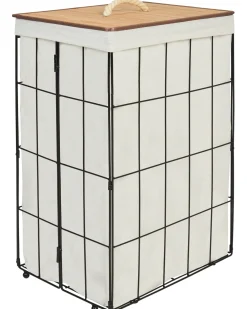 Cesto per la biancheria MIRISSA Metallo Nero 72 L