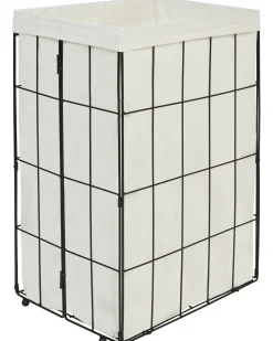 Cesto per la biancheria MIRISSA Metallo Nero 72 L