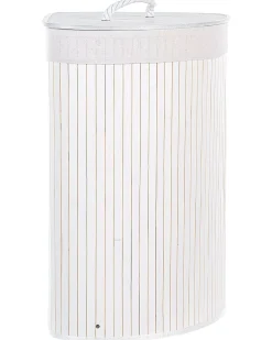 Cesto per la biancheria MATARA Bambù Bianco 57 L