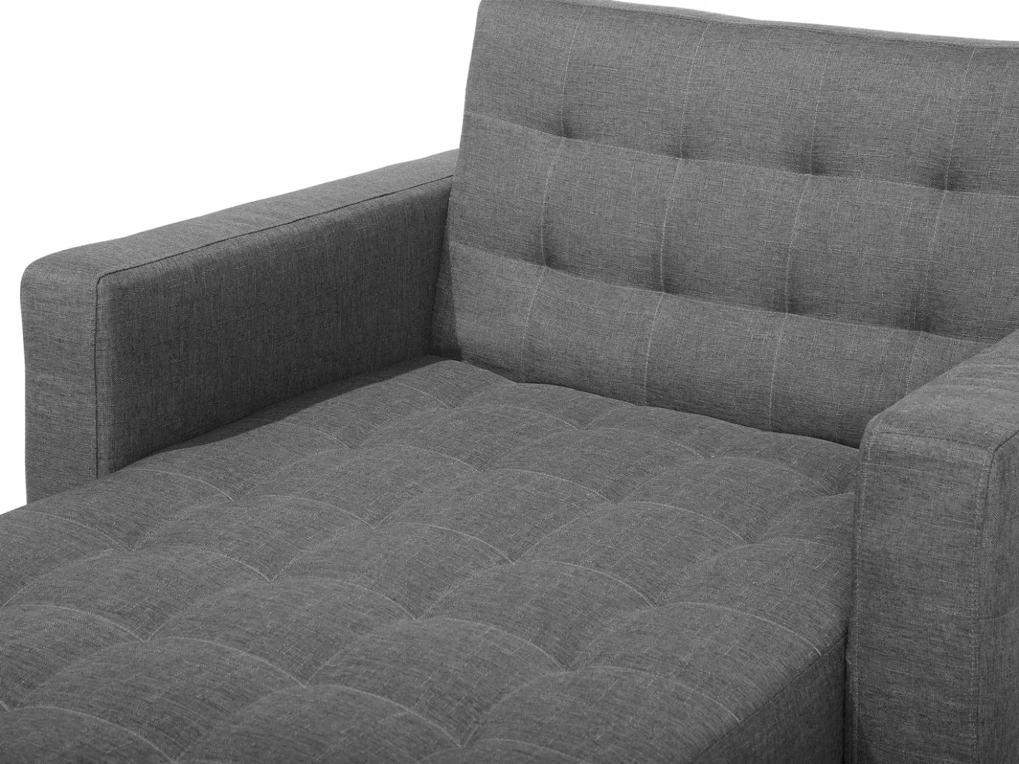 Chaise longue ABERDEEN Tessuto Grigio