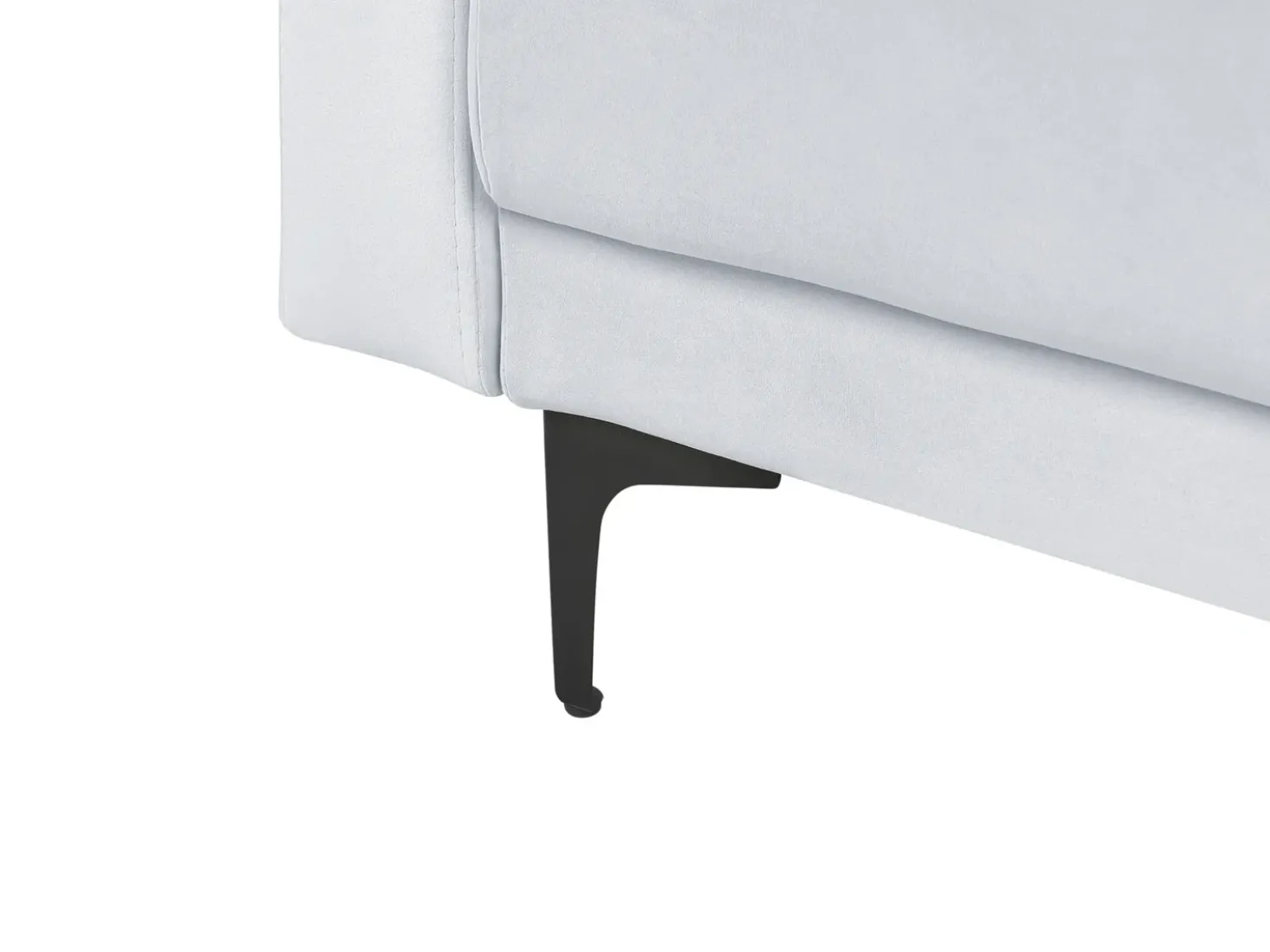 Chaise longue ABERDEEN Velluto Grigio chiaro