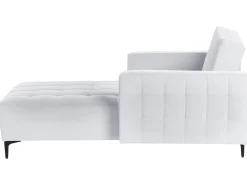 Chaise longue ABERDEEN Velluto Grigio chiaro