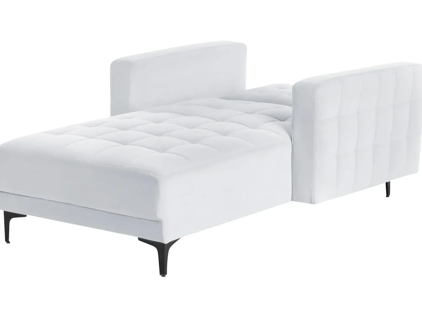 Chaise longue ABERDEEN Velluto Grigio chiaro