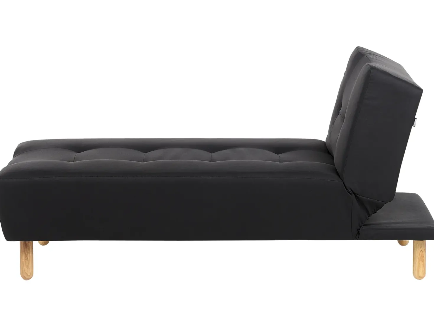 Chaise longue ALSTEN Tessuto Nero