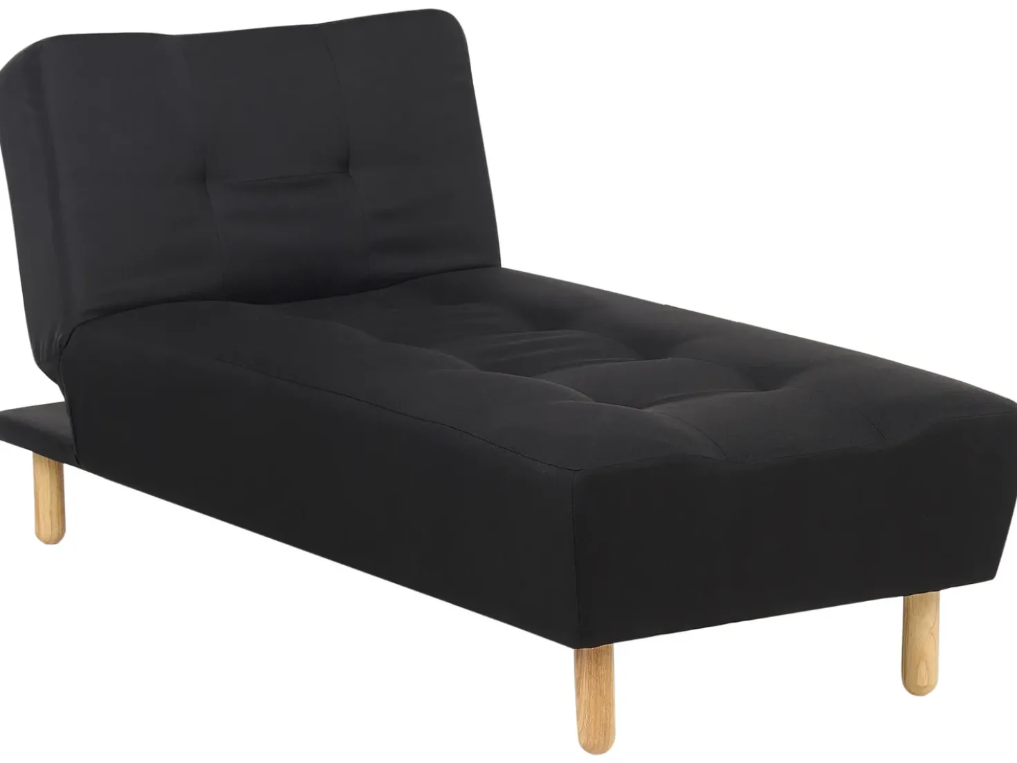 Chaise longue ALSTEN Tessuto Nero