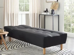 Chaise longue ALSTEN Tessuto Nero