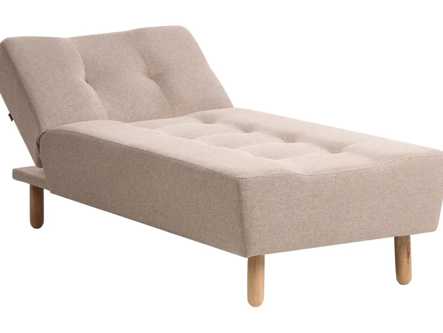 Chaise longue ALSTEN Tessuto Beige