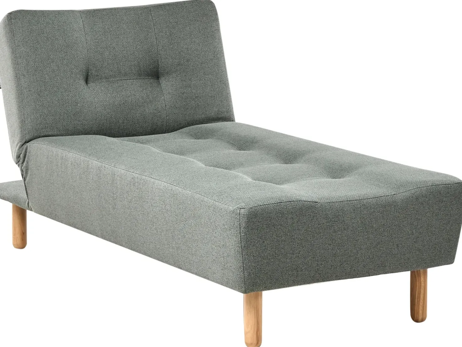Chaise longue ALSTEN Tessuto Verde