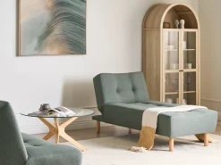 Chaise longue ALSTEN Tessuto Verde