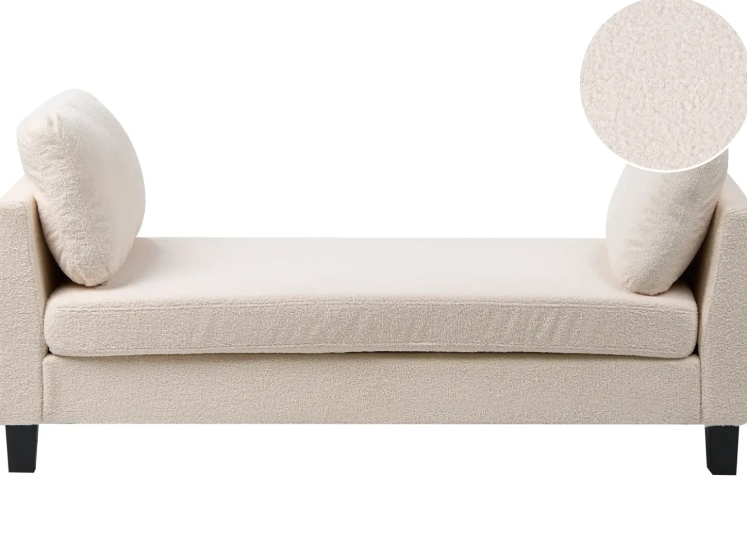 Chaise longue ARCHIANE Tessuto Bianco sporco