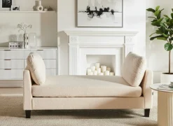 Chaise longue ARCHIANE Tessuto Bianco sporco
