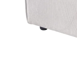 Chaise longue ARDAL Velluto a coste Bianco sporco Lato destro
