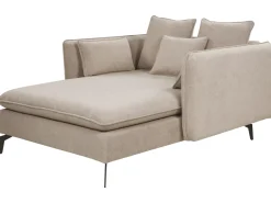 Chaise longue CHARMES Tessuto Tortora