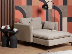 Chaise longue CHARMES Tessuto Tortora