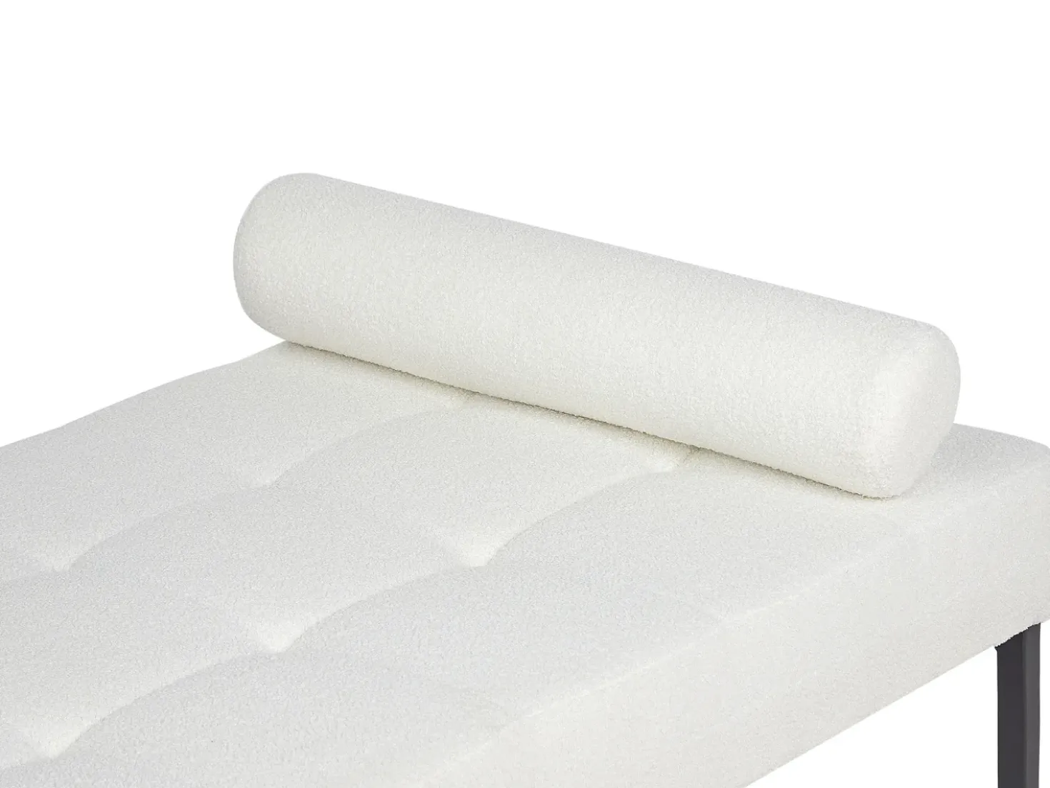 Chaise longue CHINON Bouclé Bianco