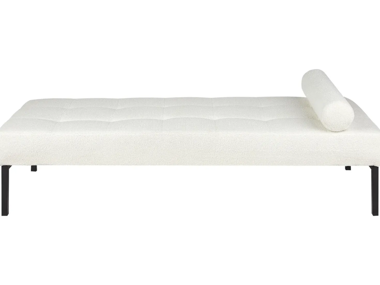 Chaise longue CHINON Bouclé Bianco