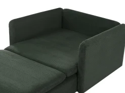 Chaise longue EGERIS Velluto a coste Verde scuro