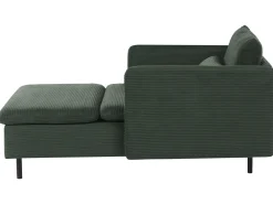 Chaise longue EGERIS Velluto a coste Verde scuro