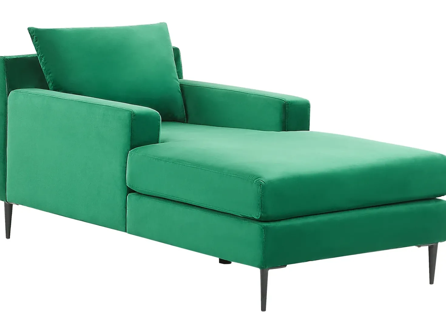 Chaise longue GUERET Velluto Verde