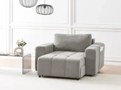 Chaise longue INNVIK Tessuto Grigio chiaro