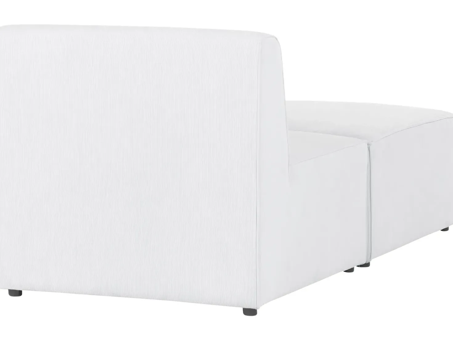 Chaise longue LEMVIG Velluto a coste Bianco sporco