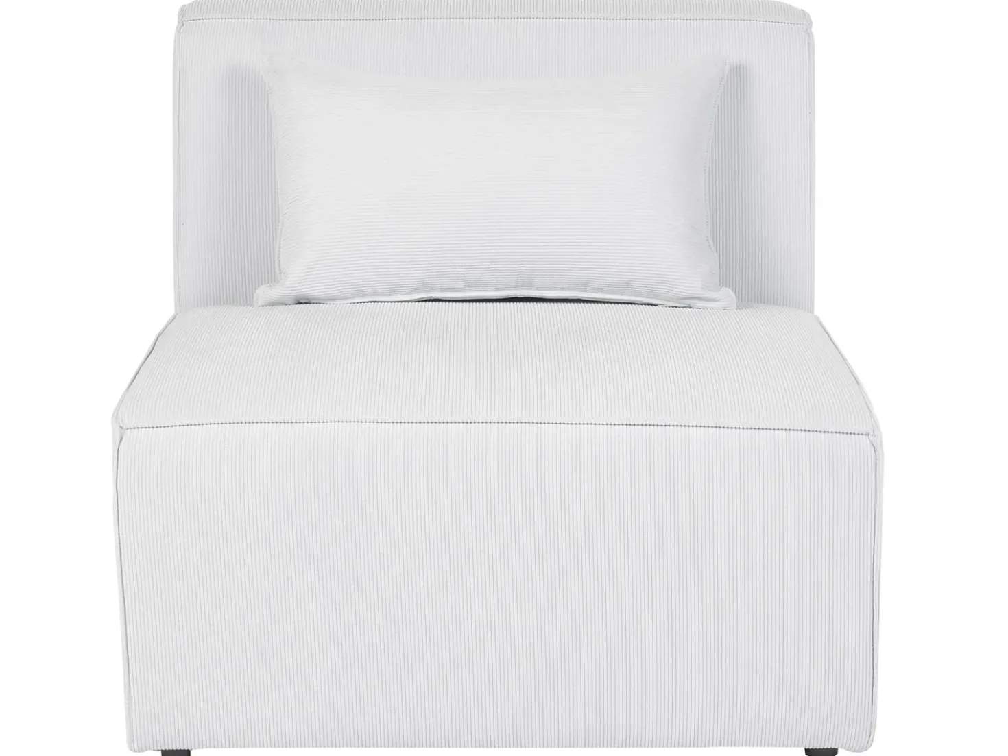 Chaise longue LEMVIG Velluto a coste Bianco sporco