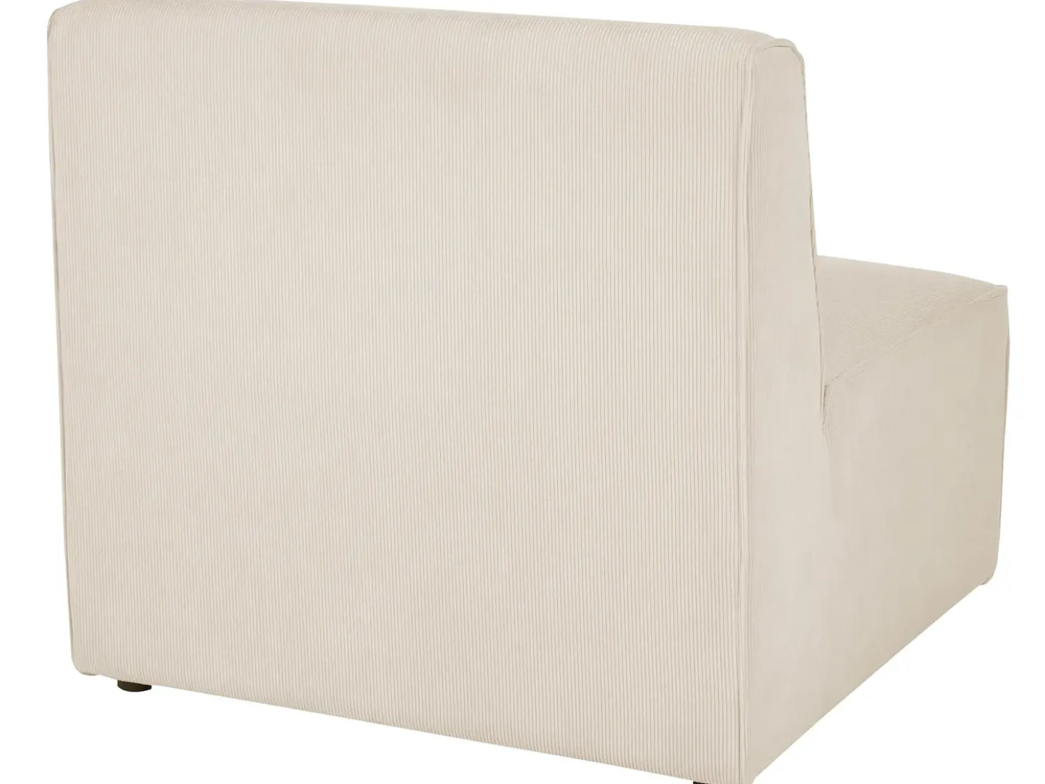Chaise longue LEMVIG Velluto a coste Beige chiaro