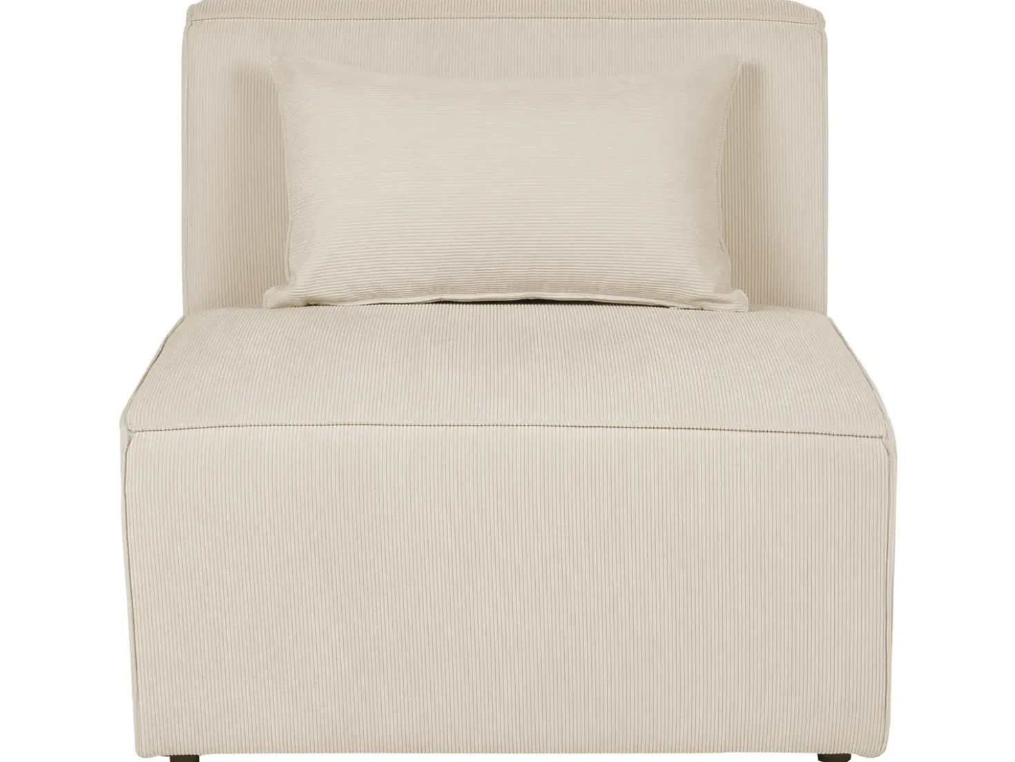 Chaise longue LEMVIG Velluto a coste Beige chiaro