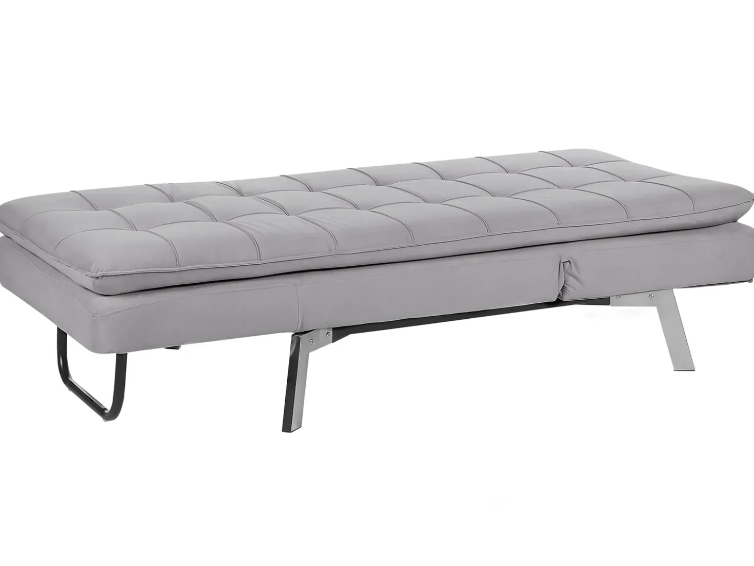 Chaise longue LOIRET Velluto Grigio chiaro