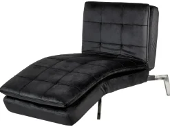 Chaise longue LOIRET Velluto Nero