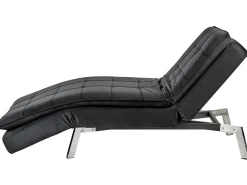 Chaise longue LOIRET Velluto Nero