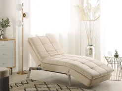 Chaise longue LOIRET Velluto Beige