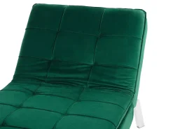 Chaise longue LOIRET Velluto Verde smeraldo
