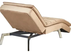 Chaise longue LOIRET Velluto Marrone chiaro