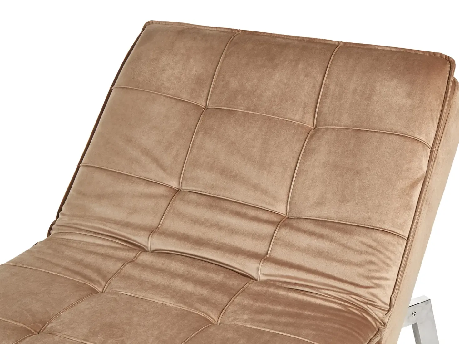 Chaise longue LOIRET Velluto Marrone chiaro