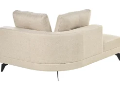 Chaise longue MARUM Lino sintetico Beige chiaro