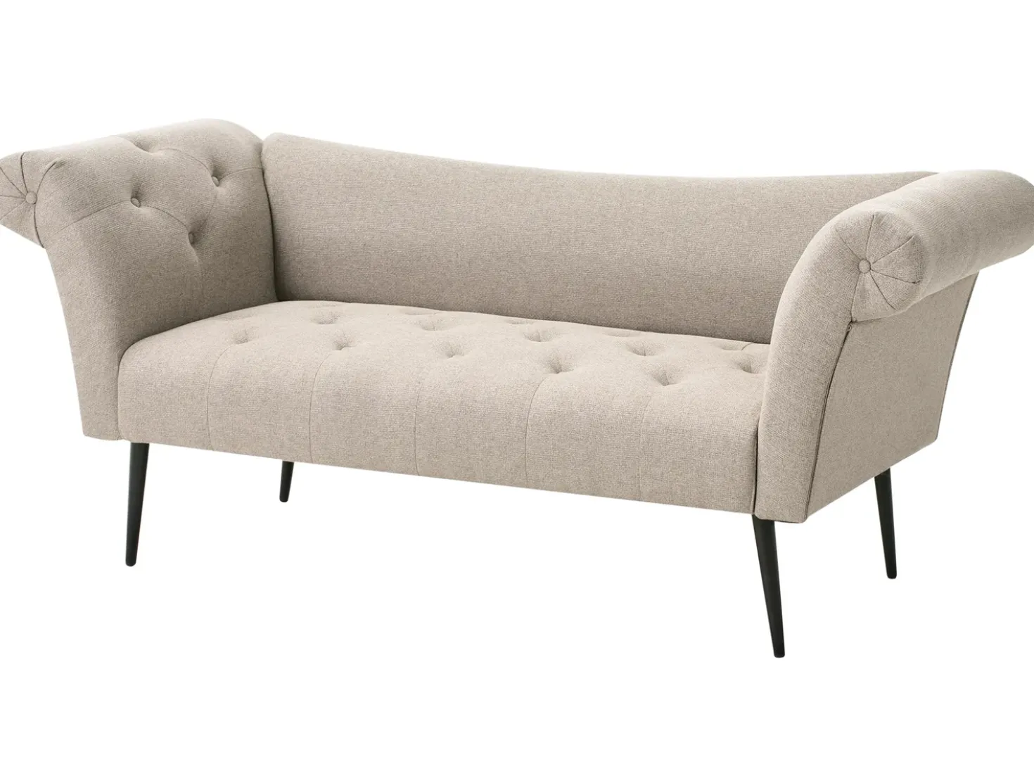 Chaise longue NANTILLY Tessuto Marrone chiaro