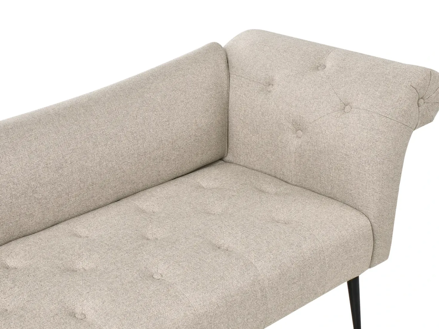 Chaise longue NANTILLY Tessuto Marrone chiaro