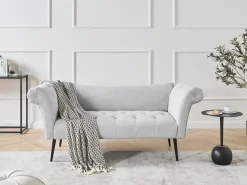 Chaise longue NANTILLY Tessuto Grigio chiaro