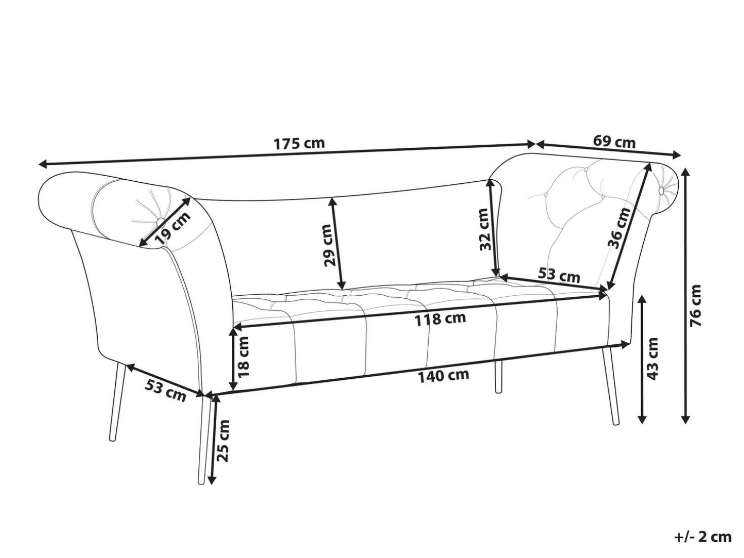 Chaise longue NANTILLY Tessuto Grigio chiaro