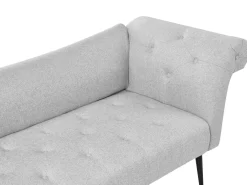 Chaise longue NANTILLY Tessuto Grigio chiaro