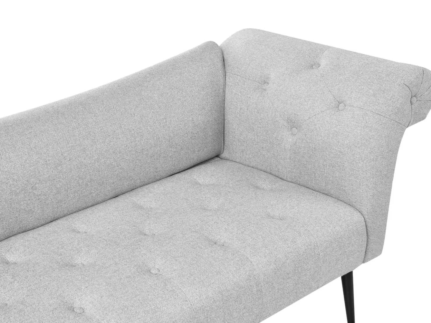 Chaise longue NANTILLY Tessuto Grigio chiaro