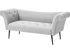 Chaise longue NANTILLY Tessuto Grigio chiaro