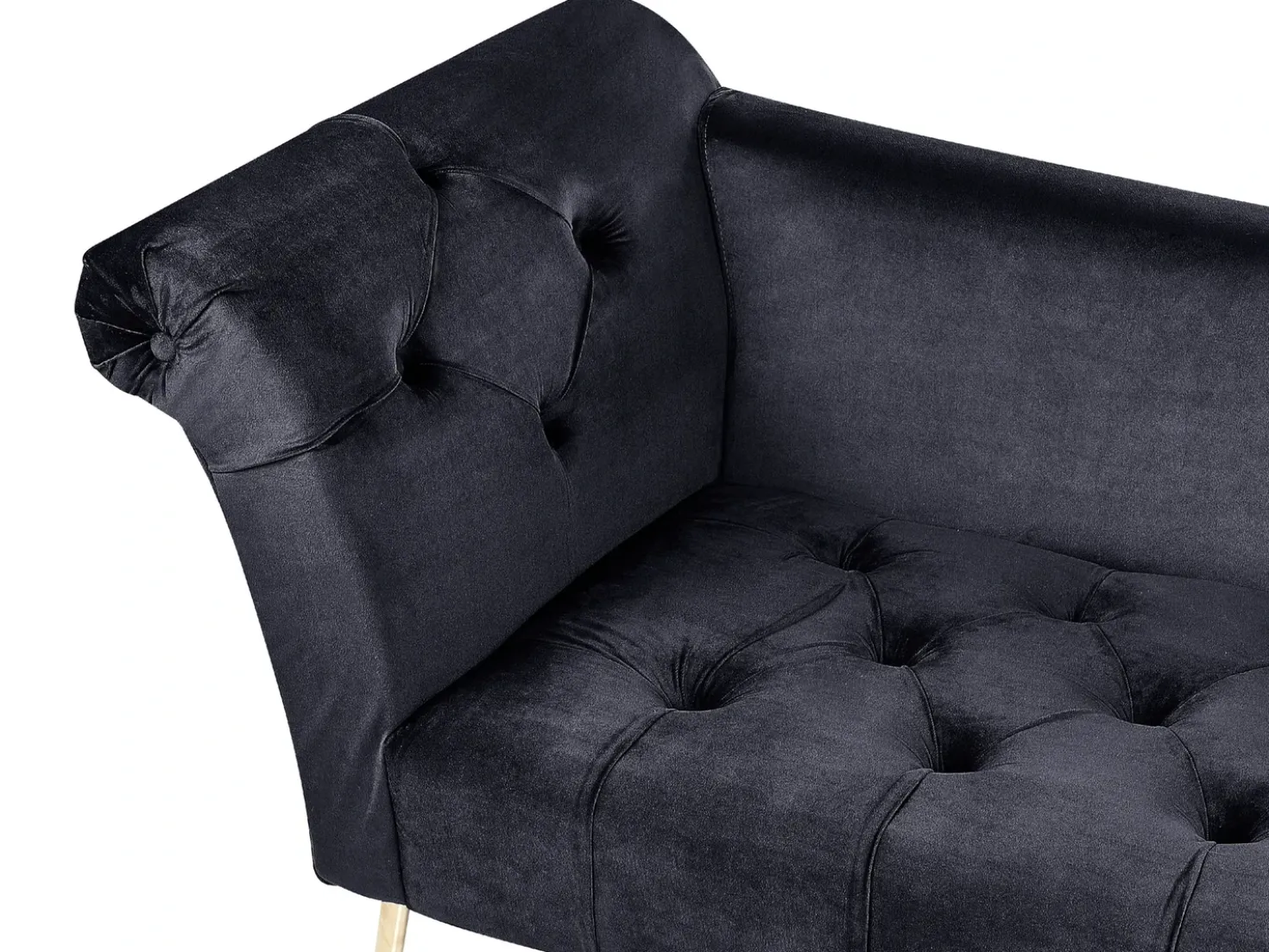 Chaise longue NANTILLY Velluto Nero