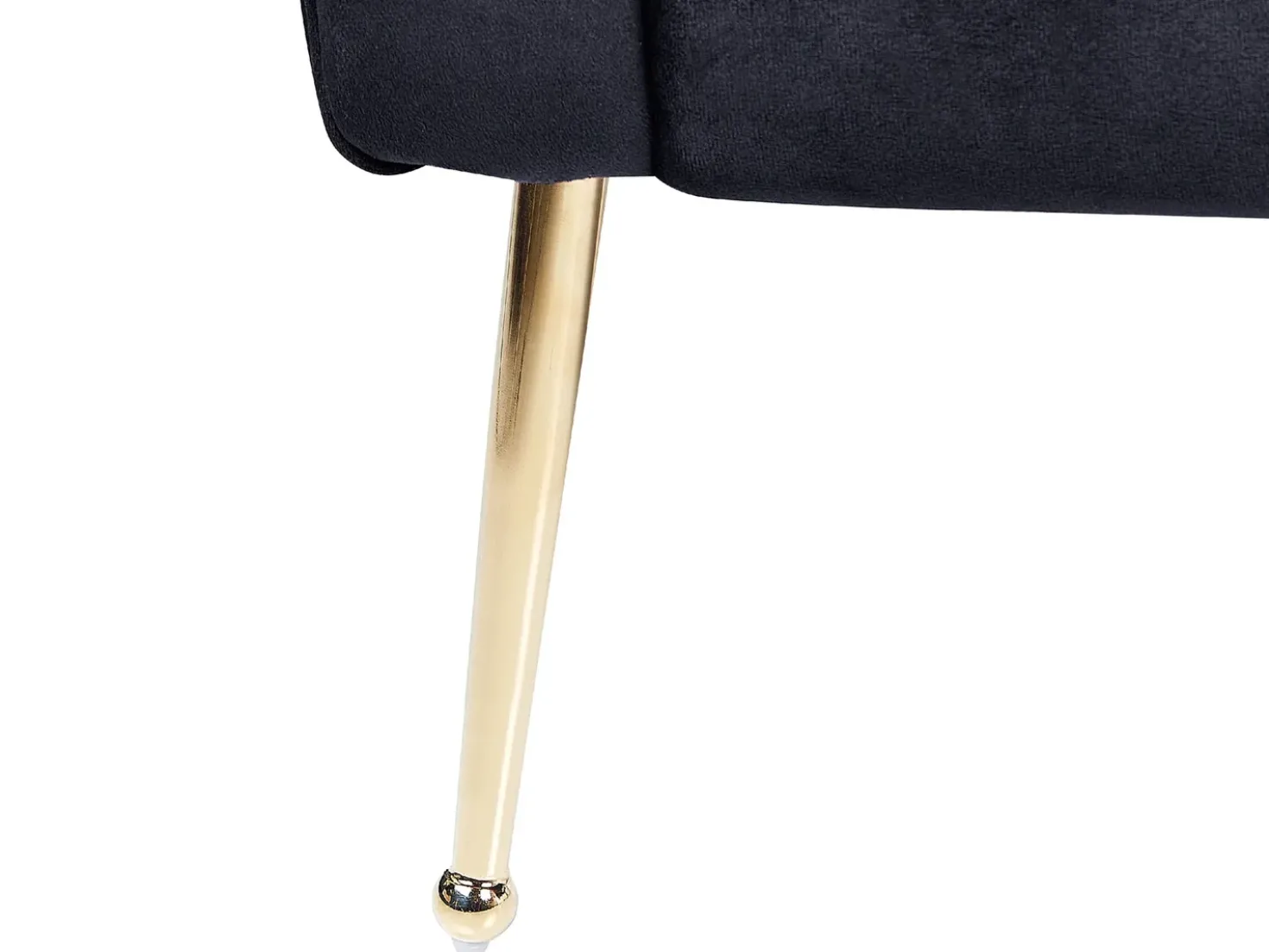 Chaise longue NANTILLY Velluto Nero