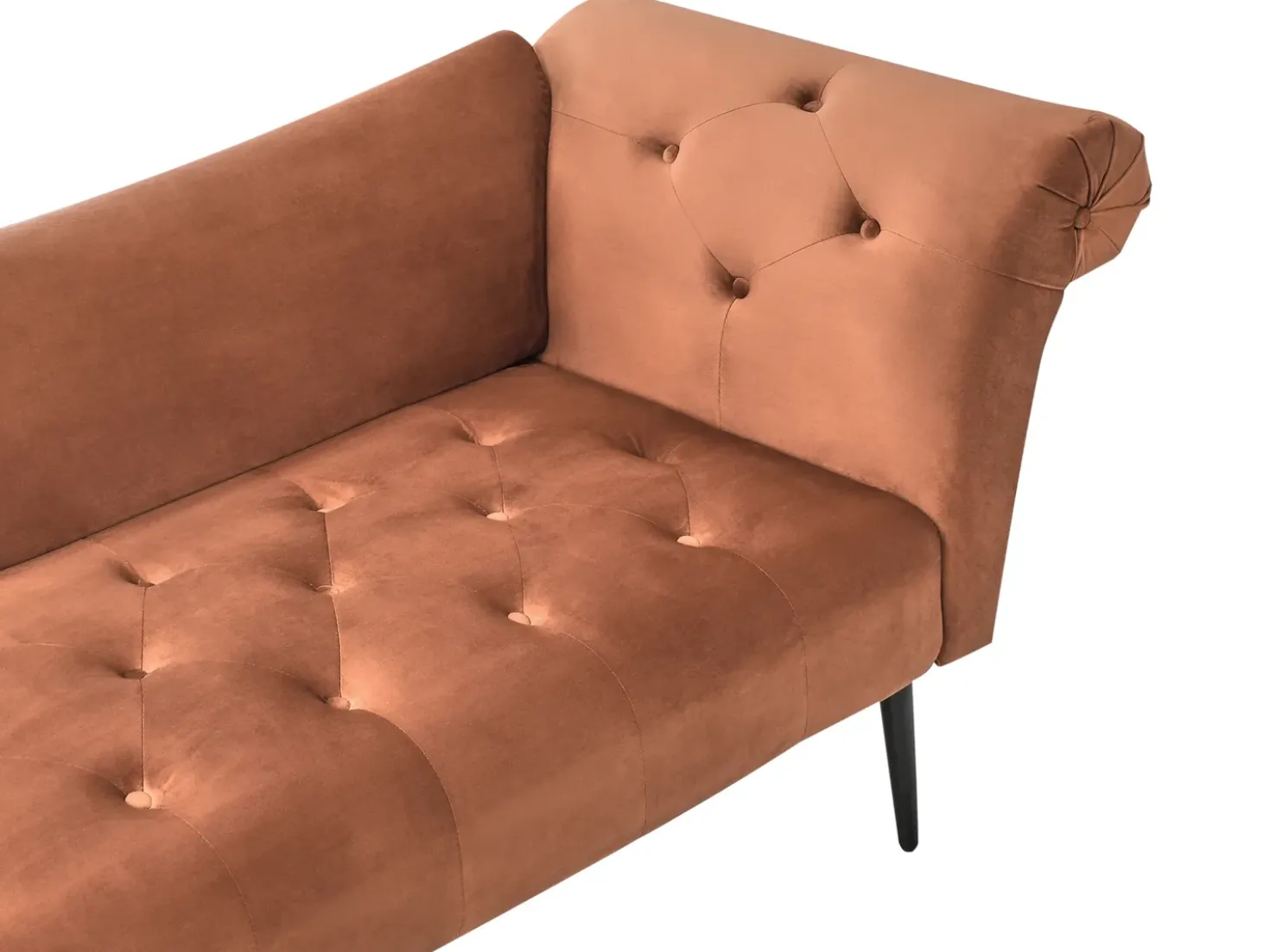 Chaise longue NANTILLY Velluto Marrone dorato