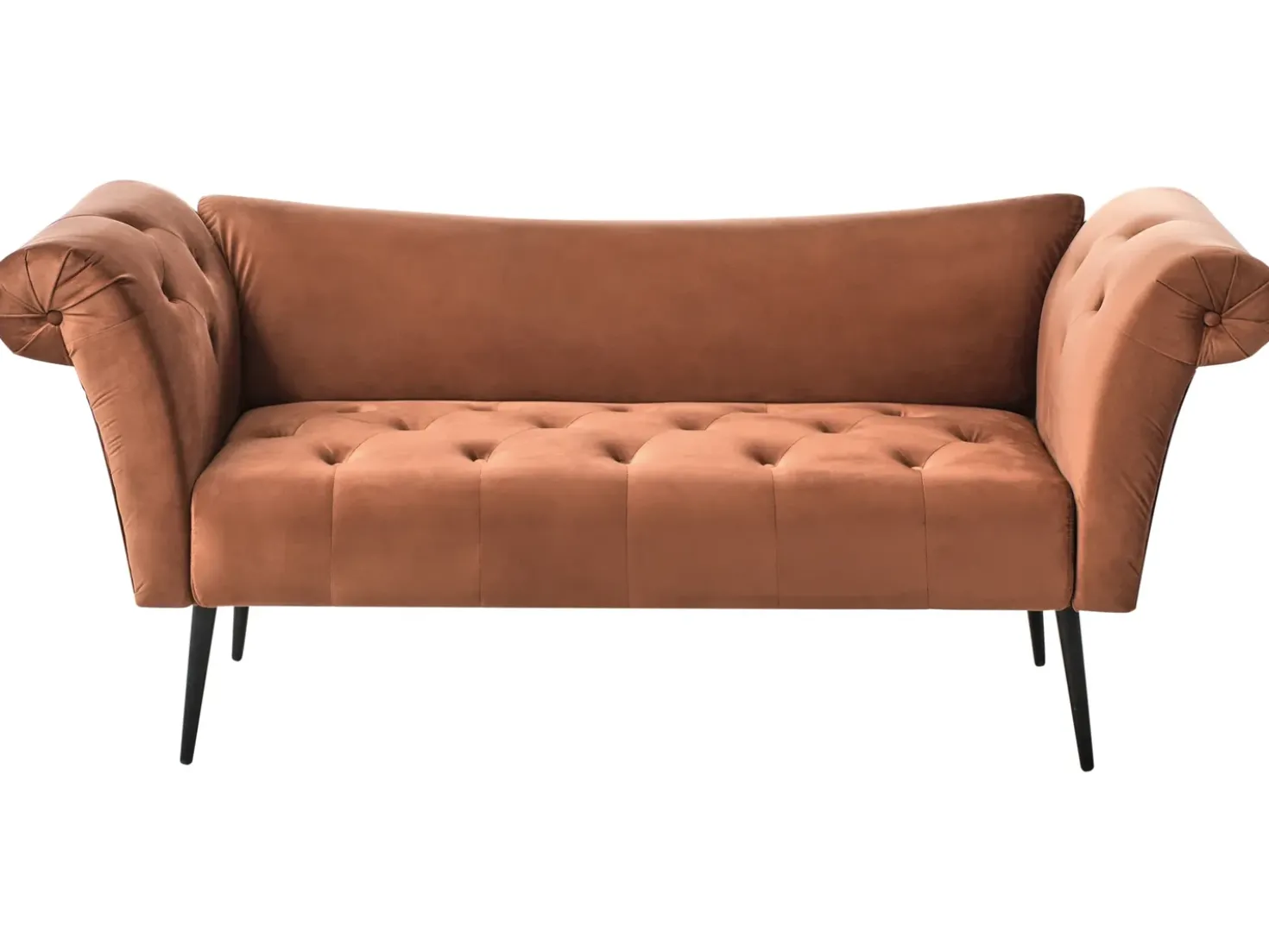 Chaise longue NANTILLY Velluto Marrone dorato