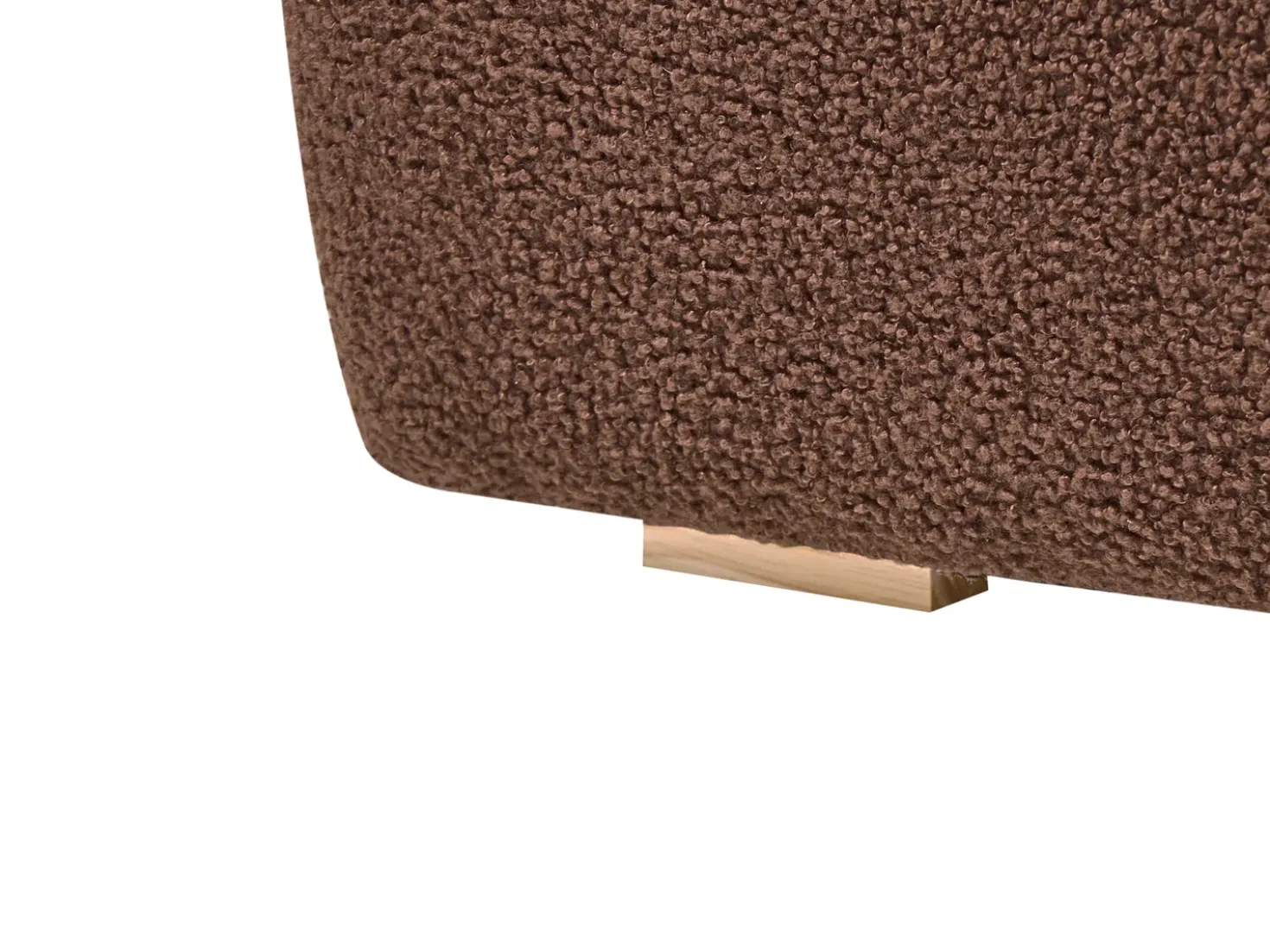Chaise longue NERBO Bouclé Marrone